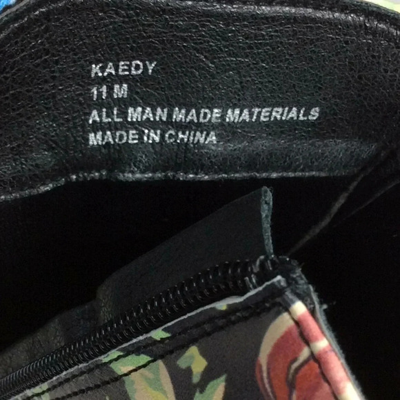 NWT Sugar Kaedy Floral Combat Boots – Size 11 – Memory‑Foam Comfort - Picture 8 of 8